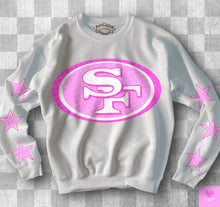 Load image into Gallery viewer, Football With Star Sleeve Pink DROPDOWN TRANSFER KPI