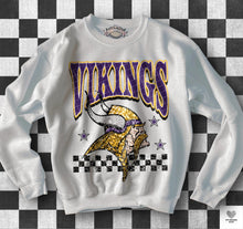 Load image into Gallery viewer, Football Checkered Faux Sequin DROPDOWN TRANSFER KPI