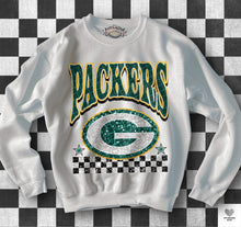 Load image into Gallery viewer, Football Checkered Faux Sequin DROPDOWN TRANSFER KPI