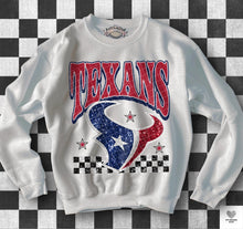 Load image into Gallery viewer, Football Checkered Faux Sequin DROPDOWN TRANSFER KPI