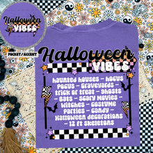Load image into Gallery viewer, Halloween Vibes Checkered With Pocket TRANSFER CSC