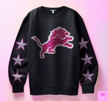 Load image into Gallery viewer, Football With Star Sleeve Pink Glitter DROPDOWN TRANSFER KPI