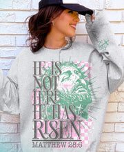 Load image into Gallery viewer, He Is Not Here He Is Risen With Sleeve TRANSFER