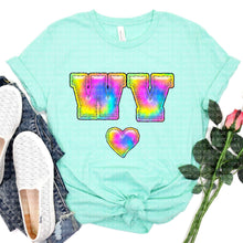 Load image into Gallery viewer, Tie Dye Faux Stitch States (All 50 states available) DTF TRANSFER