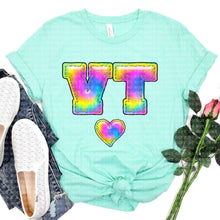 Load image into Gallery viewer, Tie Dye Faux Stitch States (All 50 states available) DTF TRANSFER