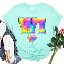 Load image into Gallery viewer, Tie Dye Faux Stitch States (All 50 states available) DTF TRANSFER