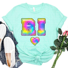 Load image into Gallery viewer, Tie Dye Faux Stitch States (All 50 states available) DTF TRANSFER