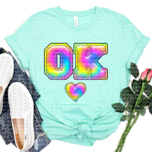 Load image into Gallery viewer, Tie Dye Faux Stitch States (All 50 states available) DTF TRANSFER
