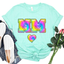 Load image into Gallery viewer, Tie Dye Faux Stitch States (All 50 states available) DTF TRANSFER