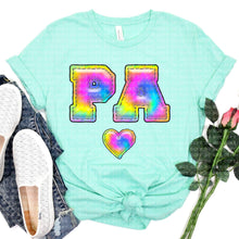 Load image into Gallery viewer, Tie Dye Faux Stitch States (All 50 states available) DTF TRANSFER