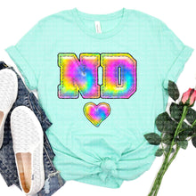 Load image into Gallery viewer, Tie Dye Faux Stitch States (All 50 states available) DTF TRANSFER