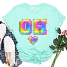 Load image into Gallery viewer, Tie Dye Faux Stitch States (All 50 states available) DTF TRANSFER