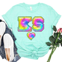 Load image into Gallery viewer, Tie Dye Faux Stitch States (All 50 states available) DTF TRANSFER