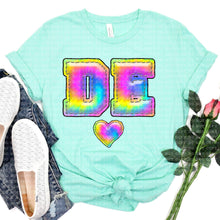 Load image into Gallery viewer, Tie Dye Faux Stitch States (All 50 states available) DTF TRANSFER