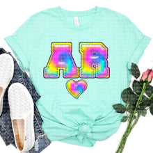 Load image into Gallery viewer, Tie Dye Faux Stitch States (All 50 states available) DTF TRANSFER