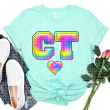 Load image into Gallery viewer, Tie Dye Faux Stitch States (All 50 states available) DTF TRANSFER