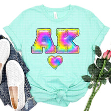 Load image into Gallery viewer, Tie Dye Faux Stitch States (All 50 states available) DTF TRANSFER