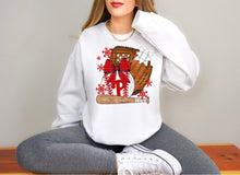 Load image into Gallery viewer, Bow Ornament Mitt And Bat Baseball Mascots DROPDOWN TRANSFER SCG NOV 25