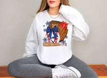 Load image into Gallery viewer, Bow Ornament Mitt And Bat Baseball Mascots DROPDOWN TRANSFER SCG NOV 25