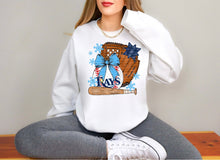 Load image into Gallery viewer, Bow Ornament Mitt And Bat Baseball Mascots DROPDOWN TRANSFER SCG NOV 25