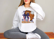 Load image into Gallery viewer, Bow Ornament Mitt And Bat Baseball Mascots DROPDOWN TRANSFER SCG NOV 25