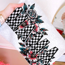 Load image into Gallery viewer, Mama + Mini Checker Floral Dropdown TRANSFER MOON APR 25