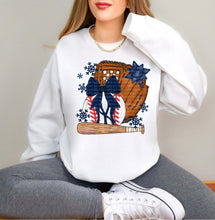 Load image into Gallery viewer, Bow Ornament Mitt And Bat Baseball Mascots DROPDOWN TRANSFER SCG NOV 25