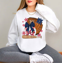 Load image into Gallery viewer, Bow Ornament Mitt And Bat Baseball Mascots DROPDOWN TRANSFER SCG NOV 25