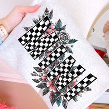 Load image into Gallery viewer, Mama + Mini Checker Floral Dropdown TRANSFER MOON APR 25