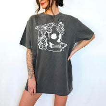 Load image into Gallery viewer, Skull Butterflies Blk Or Wht TRANSFER CSC