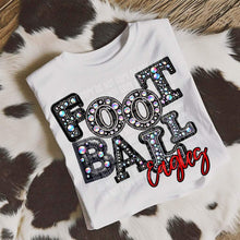 Load image into Gallery viewer, Football Leather Rhinestone Colored Mascots DROPDOWN TRANSFER CAP