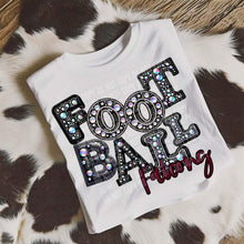 Load image into Gallery viewer, Football Leather Rhinestone Colored Mascots DROPDOWN TRANSFER CAP