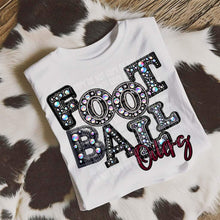 Load image into Gallery viewer, Football Leather Rhinestone Colored Mascots DROPDOWN TRANSFER CAP