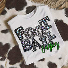 Load image into Gallery viewer, Football Leather Rhinestone Colored Mascots DROPDOWN TRANSFER CAP