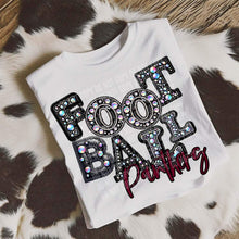 Load image into Gallery viewer, Football Leather Rhinestone Colored Mascots DROPDOWN TRANSFER CAP