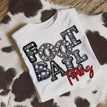 Load image into Gallery viewer, Football Leather Rhinestone Colored Mascots DROPDOWN TRANSFER CAP