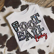 Load image into Gallery viewer, Football Leather Rhinestone Colored Mascots DROPDOWN TRANSFER CAP