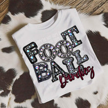 Load image into Gallery viewer, Football Leather Rhinestone Colored Mascots DROPDOWN TRANSFER CAP
