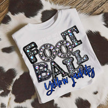 Load image into Gallery viewer, Football Leather Rhinestone Colored Mascots DROPDOWN TRANSFER CAP