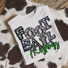 Load image into Gallery viewer, Football Leather Rhinestone Colored Mascots DROPDOWN TRANSFER CAP