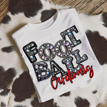 Load image into Gallery viewer, Football Leather Rhinestone Colored Mascots DROPDOWN TRANSFER CAP