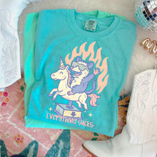 Load image into Gallery viewer, Everything Sucks Pony Ride Dropdown TRANSFER MOON JUNE 25