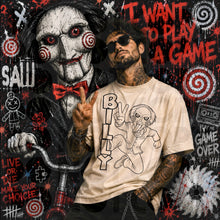 Load image into Gallery viewer, Black Outline Peace Sign Horror Characters DROPDOWN TRANSFER RHD JULY 26 | JULY-O-WEEN SOLO BUNDLE