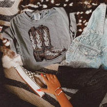 Load image into Gallery viewer, Faux Rhinestone Boots Dropdown TRANSFER CTD