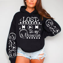 Load image into Gallery viewer, Lost In My Playlist With SLEEVE OPTION DROPDOWN TRANSFER CSC OCT