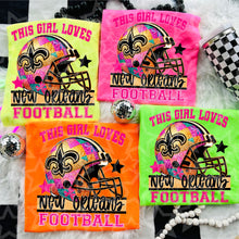 Load image into Gallery viewer, This Girl Loves Football Team Dropdown TRANSFER VIRGO JUNE 25