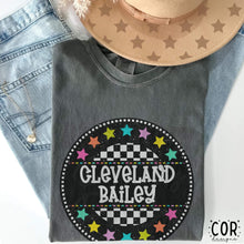 Load image into Gallery viewer, Colorful Checkered Stars Mascot DROPDOWN TRANSFER COR