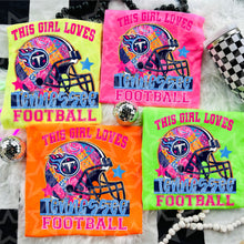 Load image into Gallery viewer, This Girl Loves Football Team Dropdown TRANSFER VIRGO JUNE 25