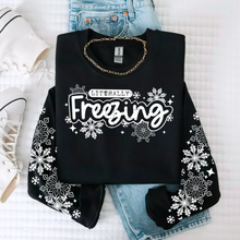 Load image into Gallery viewer, Literally Freezing Snowflakes With COLOR/SLEEVE DROPDOWN TRANSFER CSC NOV 25