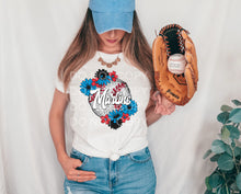 Load image into Gallery viewer, Baseballs With Flowers DROPDOWN TRANSFER SCG JAN